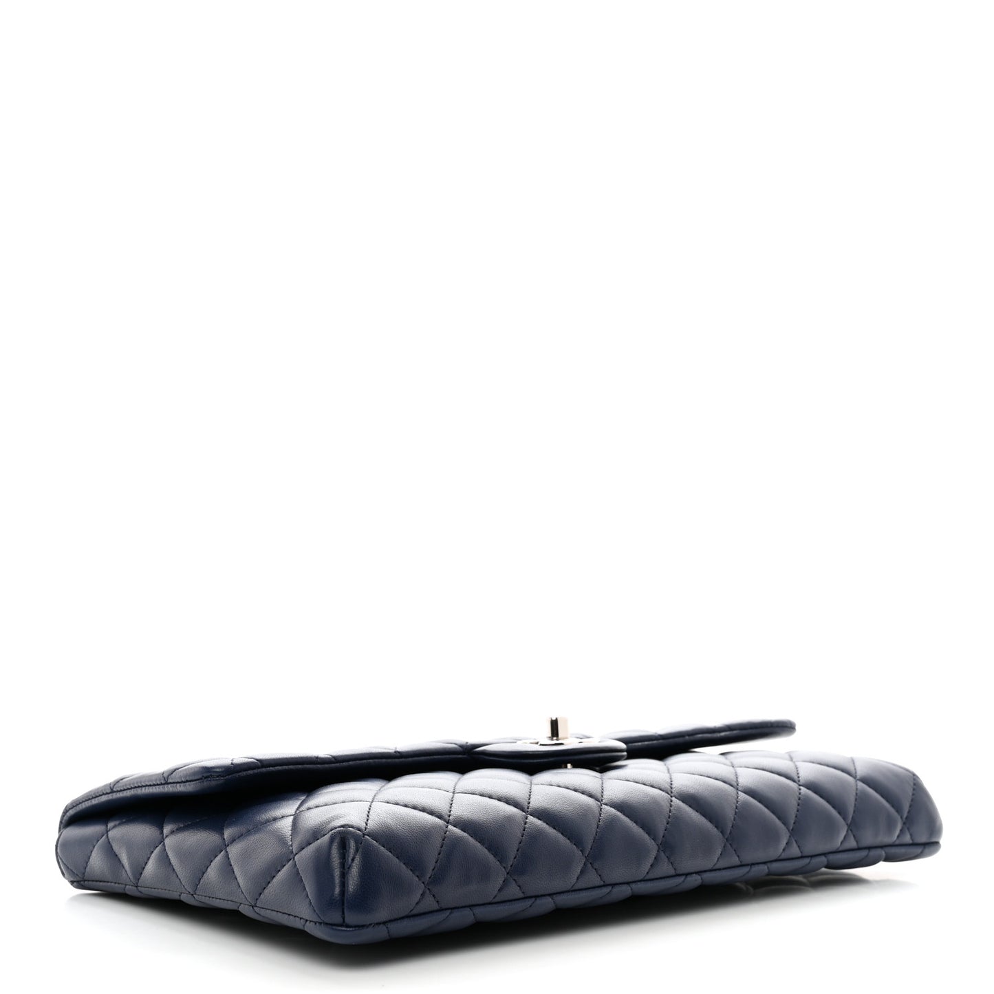Lambskin Quilted Clutch Flap Blue