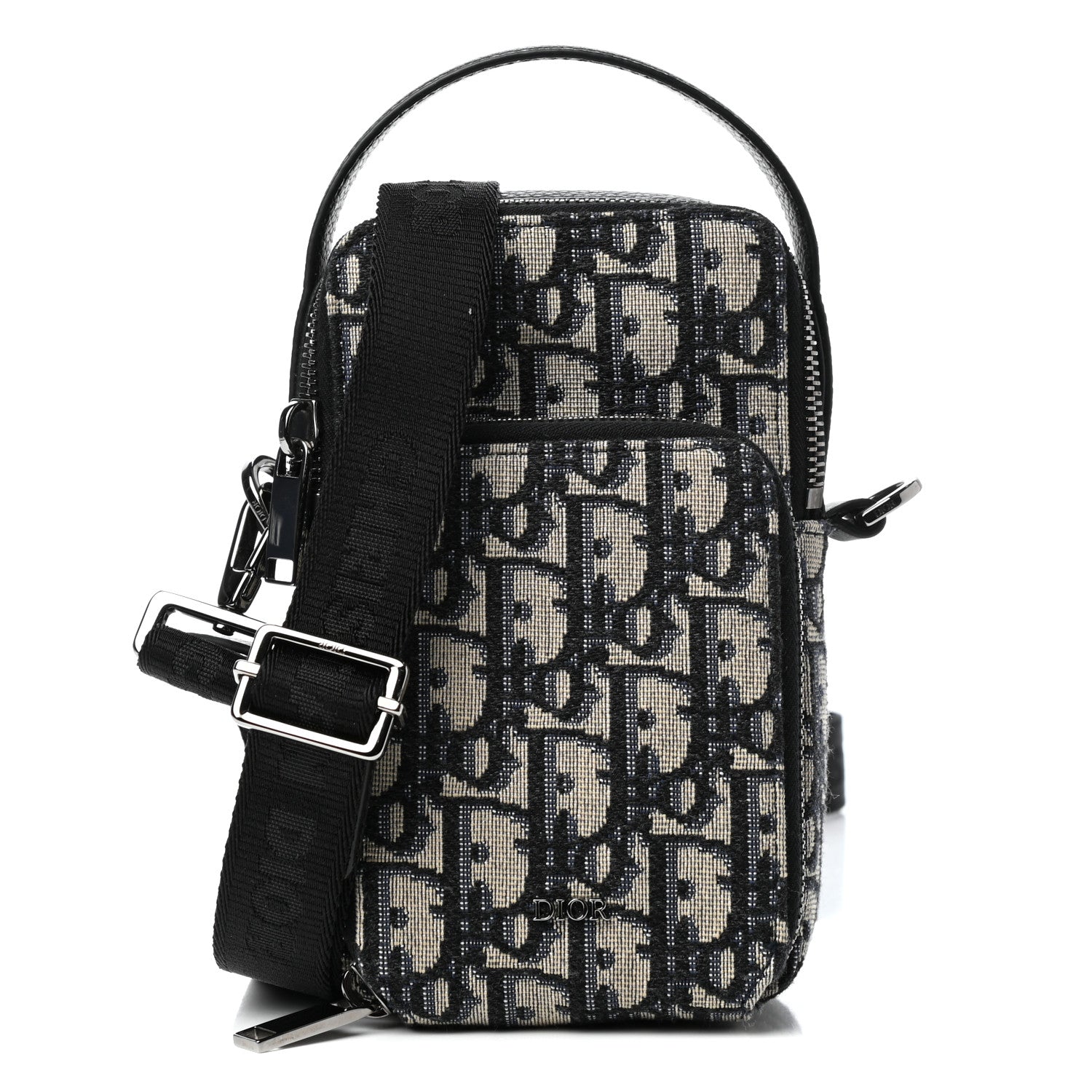 Christian Dior Oblique Crossbody Bag Blue 1 of 10