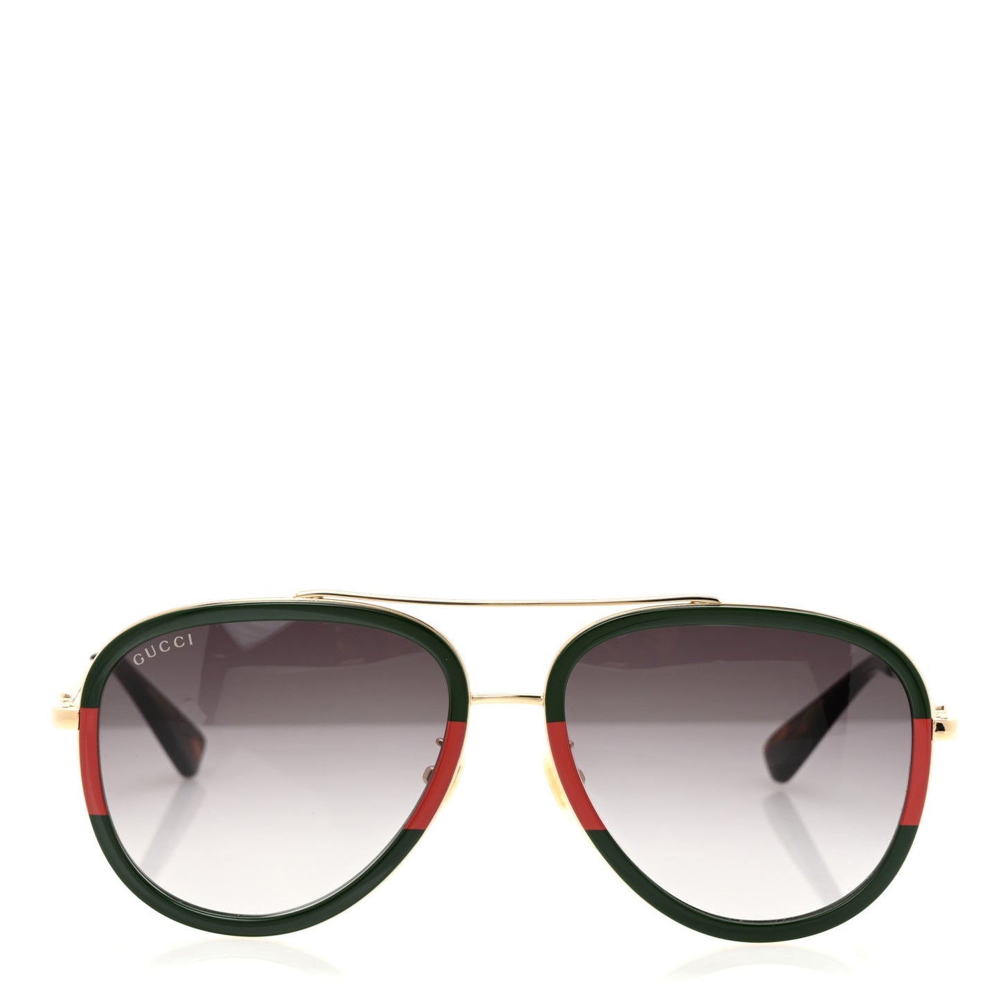 Acetate Web Aviator Sunglasses GG0062S Green Red