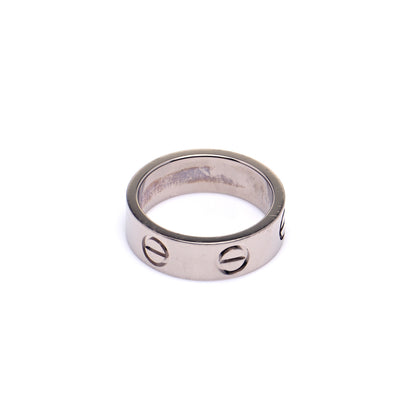 Cartier 18K White Gold 5.5mm LOVE Ring 48 4.5 4 of 7