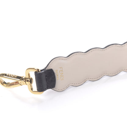 Fendi Calfskin Crystal Embellished Mini Strap You Black Camelia 3 of 4