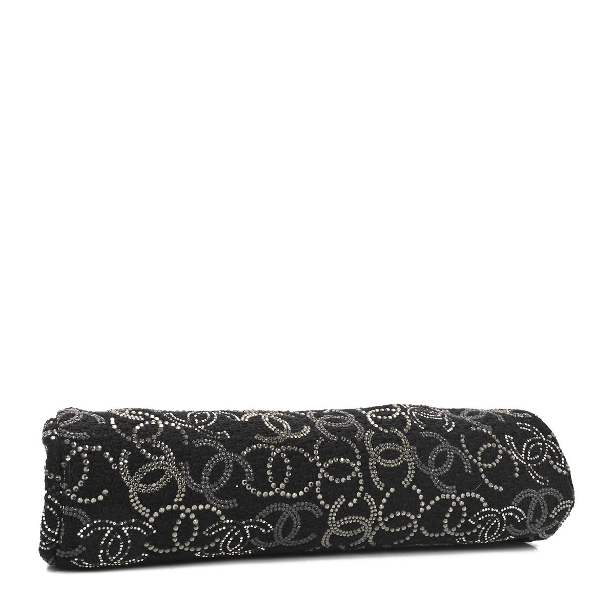 Tweed Strass Pudong Clutch Black