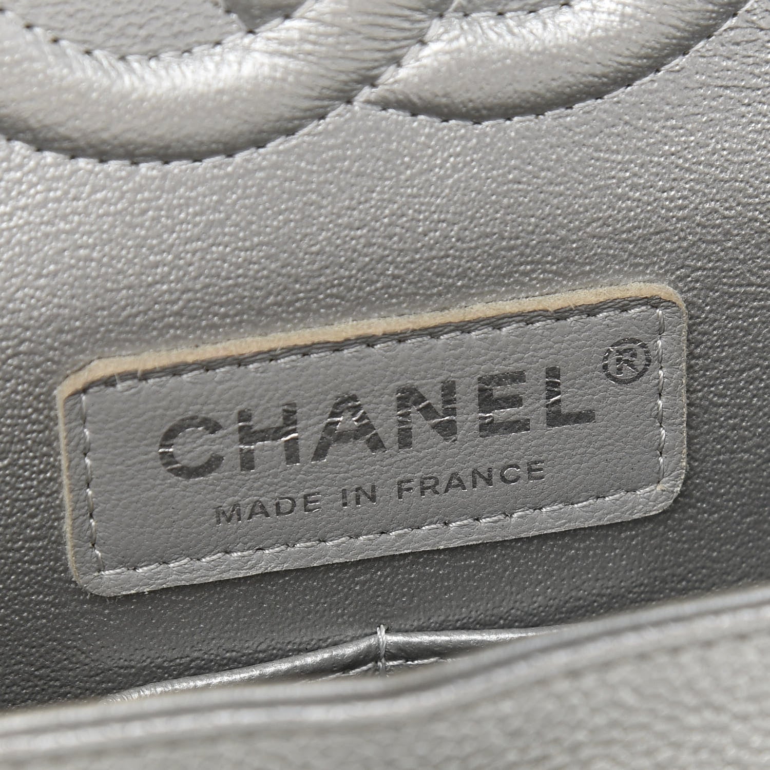 Chanel Metallic Caviar Quilted Medium Double Flap Silver 6 of 11