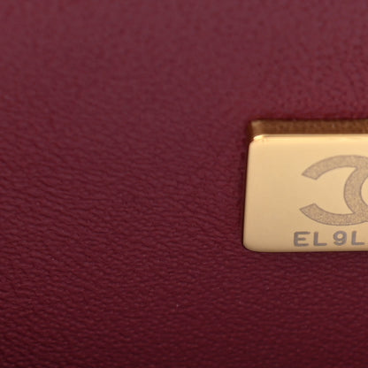 Chanel Lambskin Quilted Mini Rectangular Flap Burgundy 7 of 11