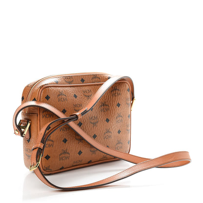 MCM Visetos Medium Heritage Line Camera Crossbody Bag Cognac 3 of 13