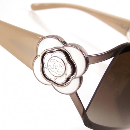 Chanel Camelia CC Sunglasses Buff 4 of 9
