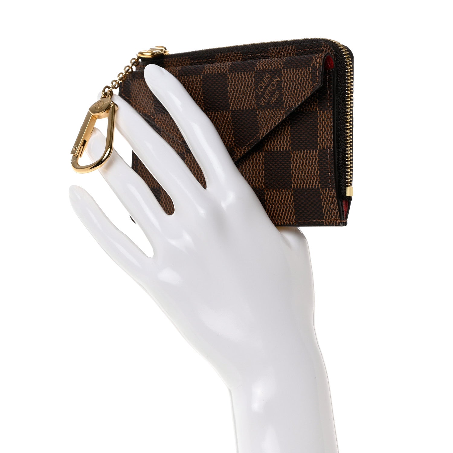Louis Vuitton Damier Ebene Recto Verso Card Holder Red 2 of 8