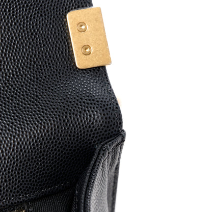 Chanel Caviar Quilted New Medium Boy Flap Black 11 of 12