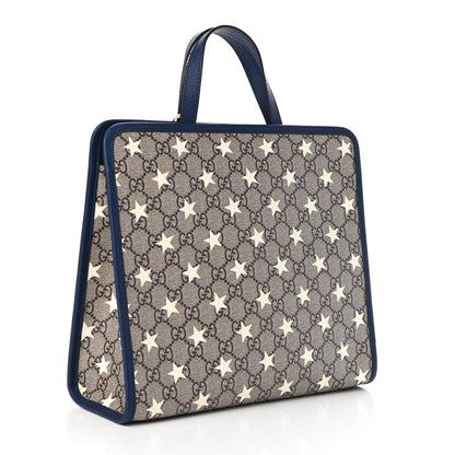 Gucci GG Supreme Monogram Stars Childrens Tote Beige Ebony Yellow Royal 3 of 10