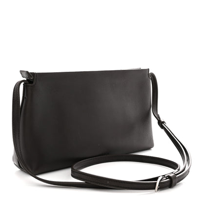 The Row Grained Calfskin Rene Crossbody Dark Brown 3 of 11