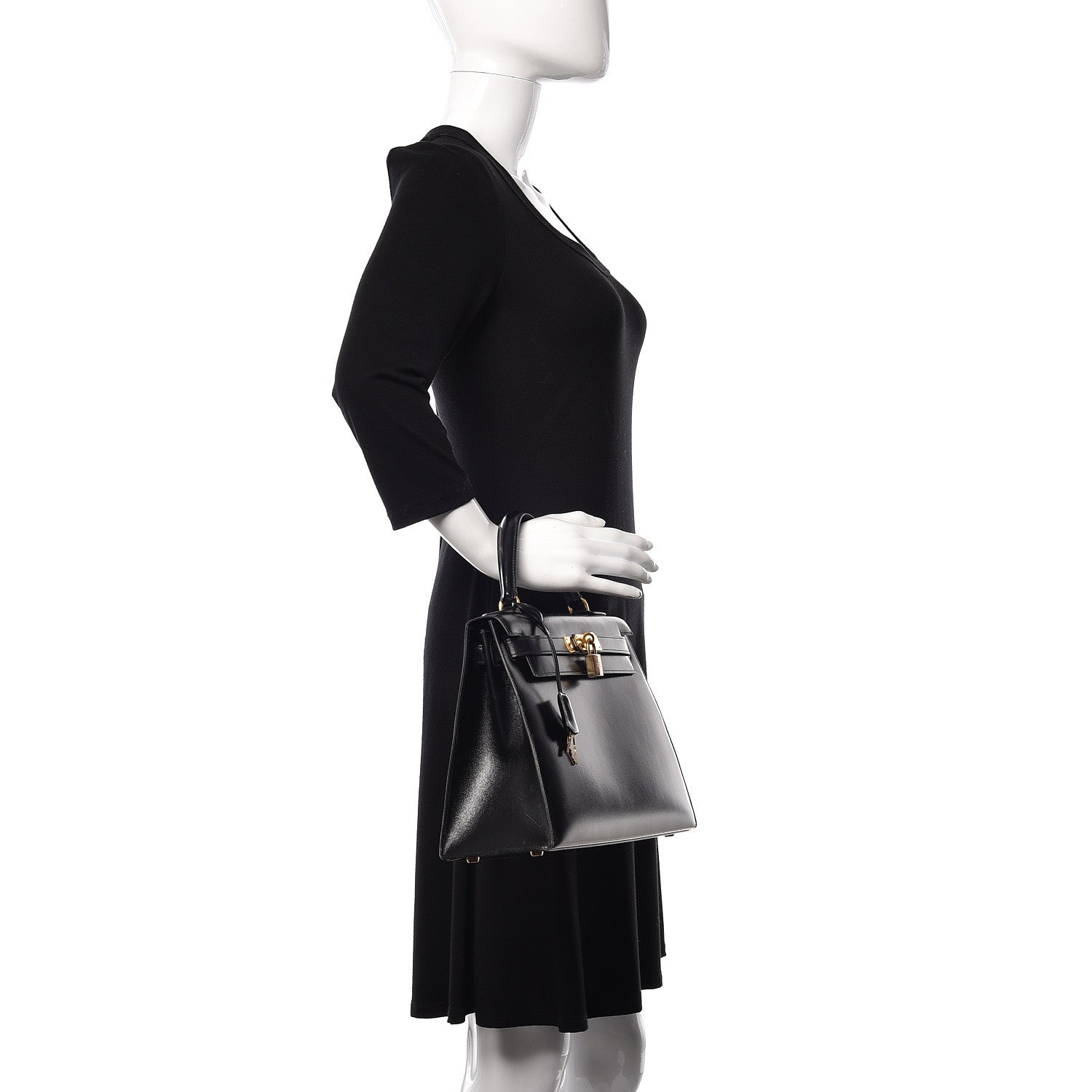Hermes Box Kelly Sellier 28 Black 2 of 44