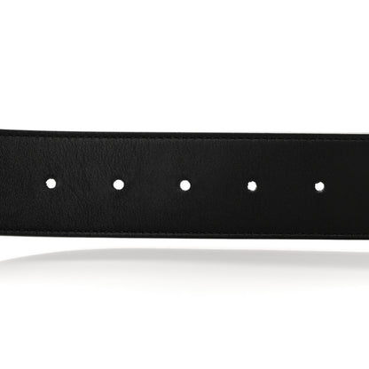 Gucci Moon Calfskin Pearl Double G 40mm Belt 95 38 Black Cream 3 of 8