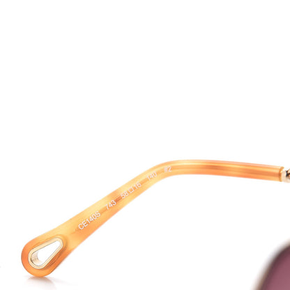 Chloe Square Aviator Sunglasses CE 140S Gold 6 of 7