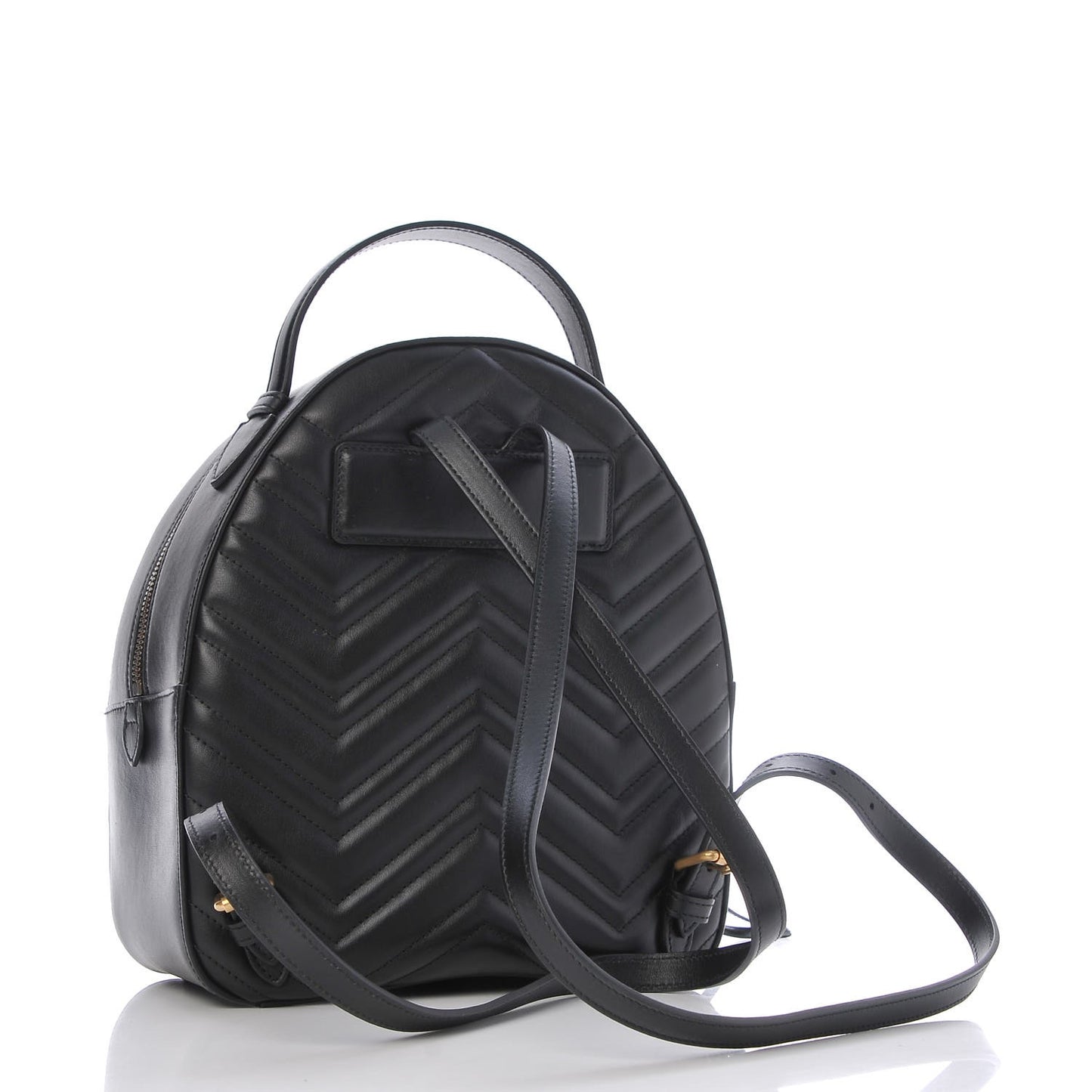 Calfskin Matelasse GG Marmont Backpack Black