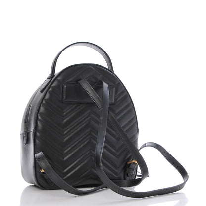Gucci Calfskin Matelasse GG Marmont Backpack Black 3 of 7