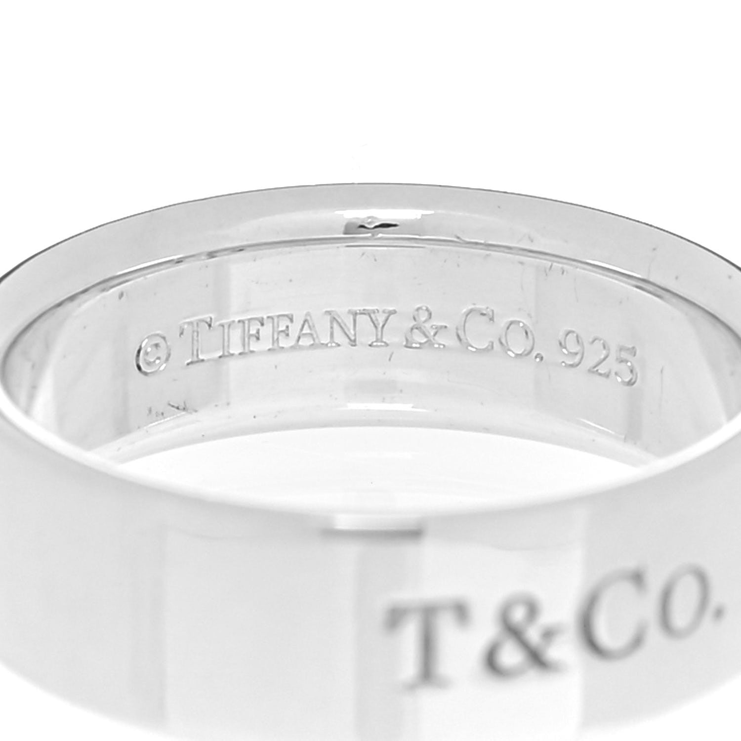 Tiffany Sterling Silver Diamond Locks Ring 53 6.5 4 of 4