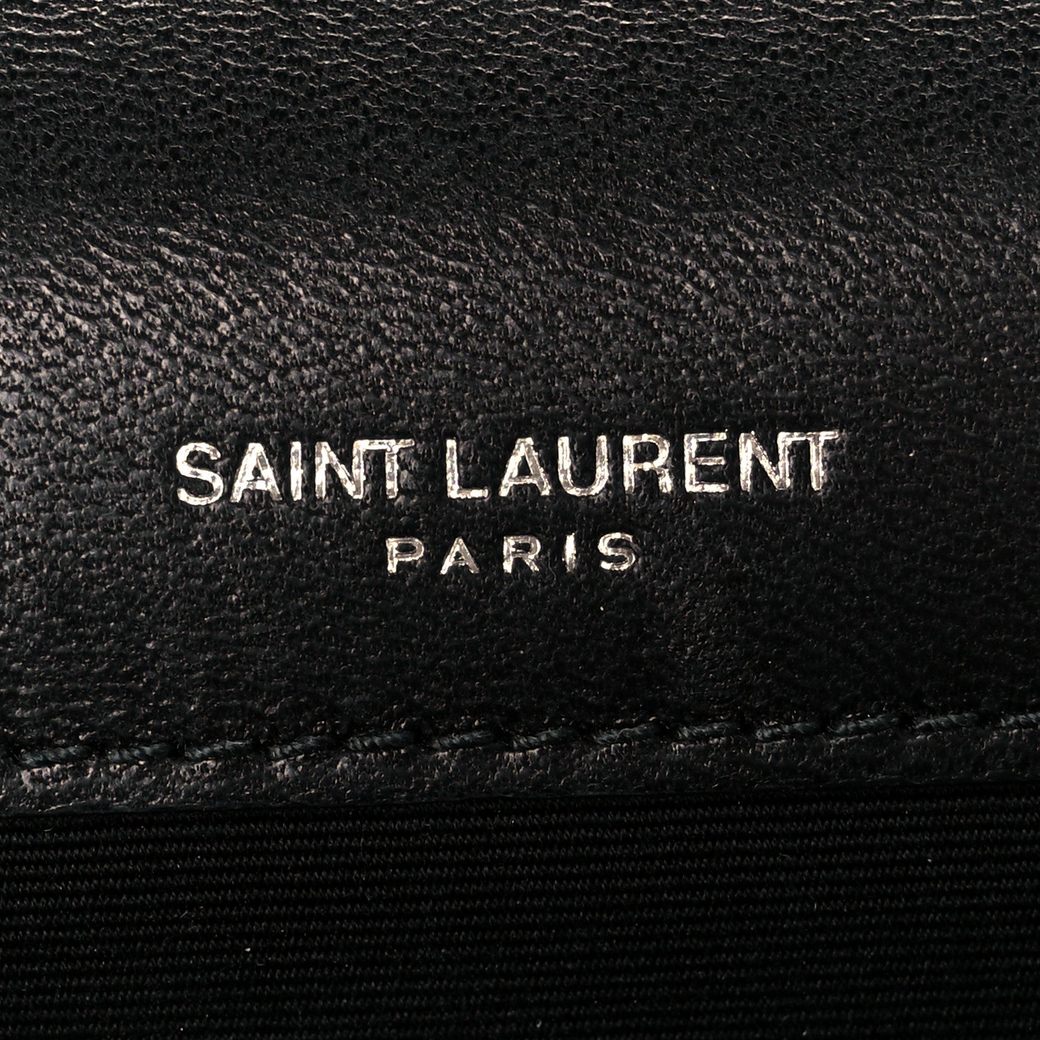 Saint Laurent Lambskin Quilted Kate Clutch Black 6 of 9