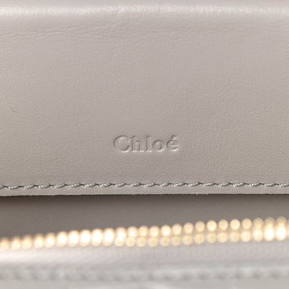 Chloe Calfskin Crocodile Embossed Mini C Vanity Bag Stormy Grey 9 of 11