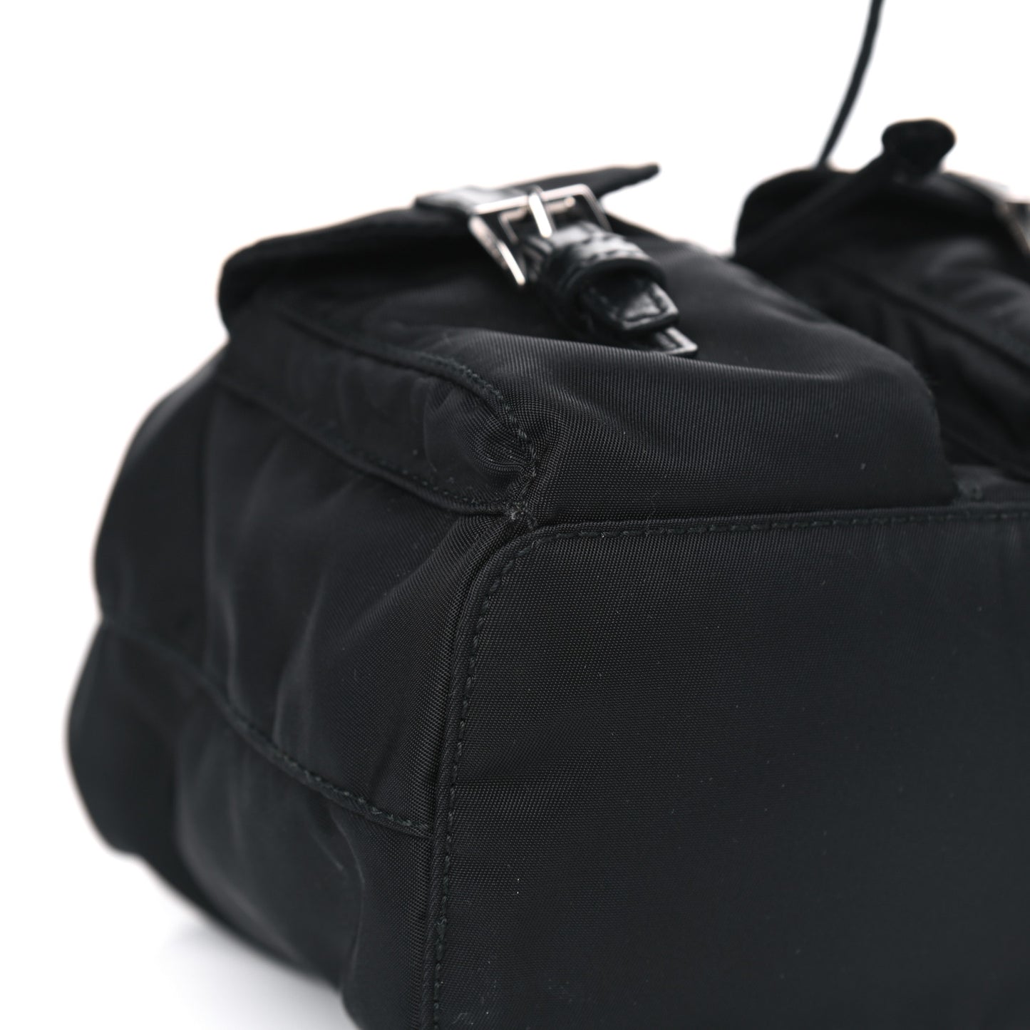 Nylon Vela Mini Crossbody Backpack Black