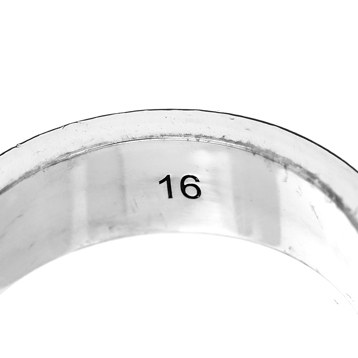 Gucci Sterling Silver Narrow GucciGhost Hamlet Skull Ring 56 7.5 6 of 6