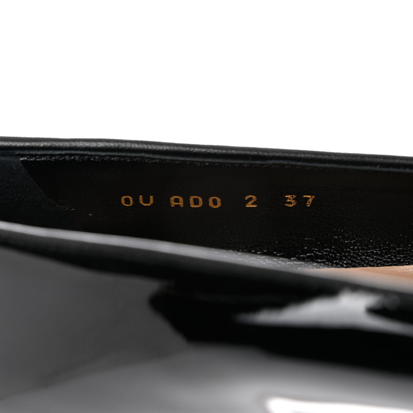 Patent Vlogo Loafer Flats 37 Black