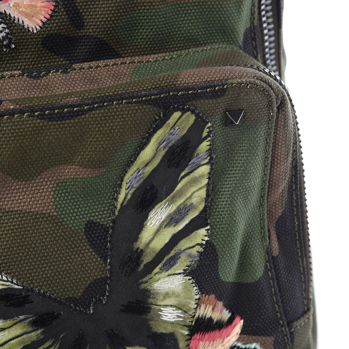 Canvas Butterfly Backpack Camo Green