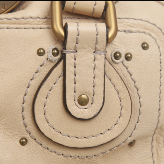 Chloe Leather Paddington Tote Beige 7 of 14