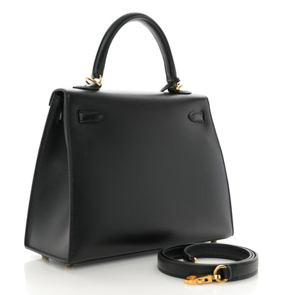 Hermes Tadelakt Kelly Sellier 25 Black 3 of 12