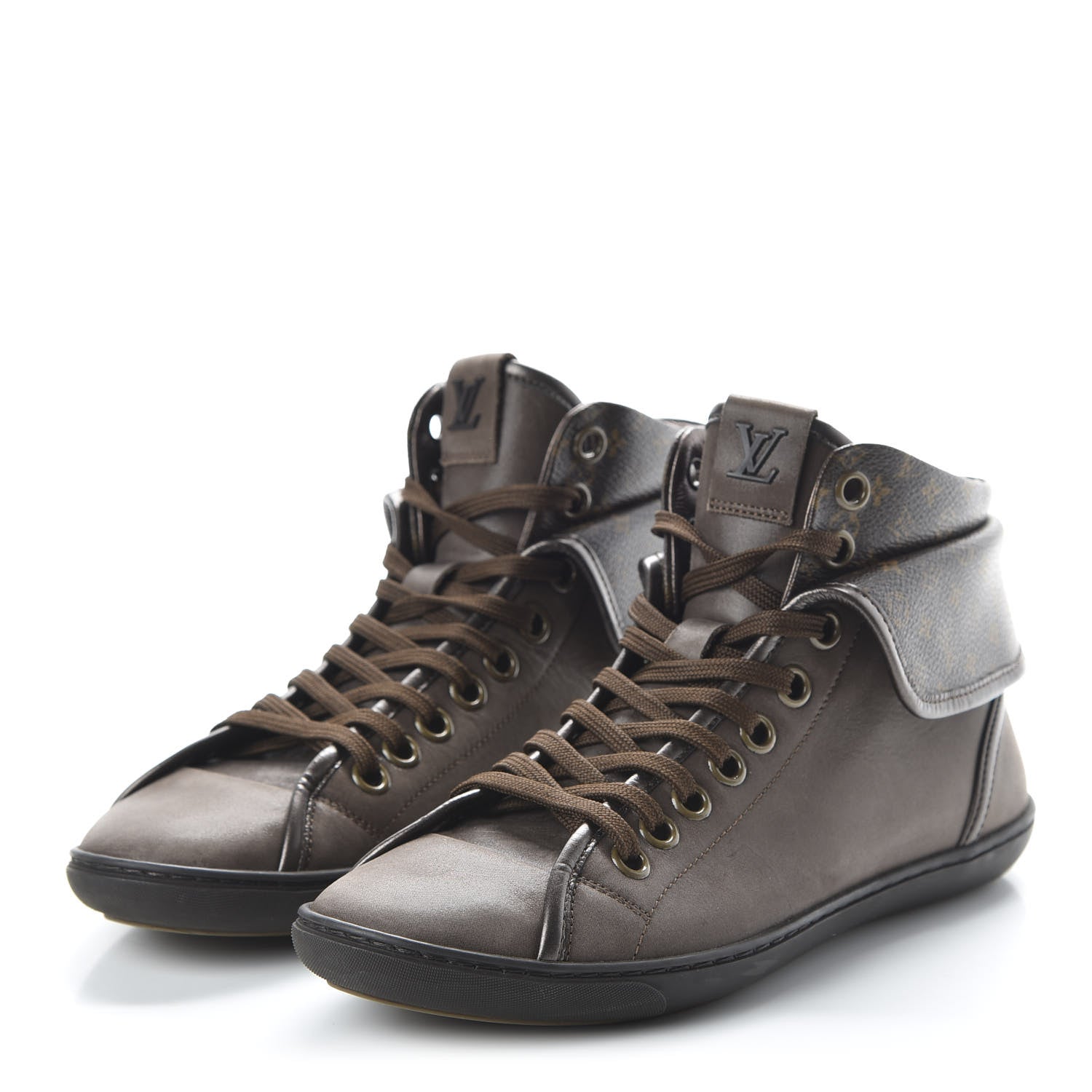 Louis Vuitton Calfskin Monogram Brea Sneaker 37 Brown 3 of 7