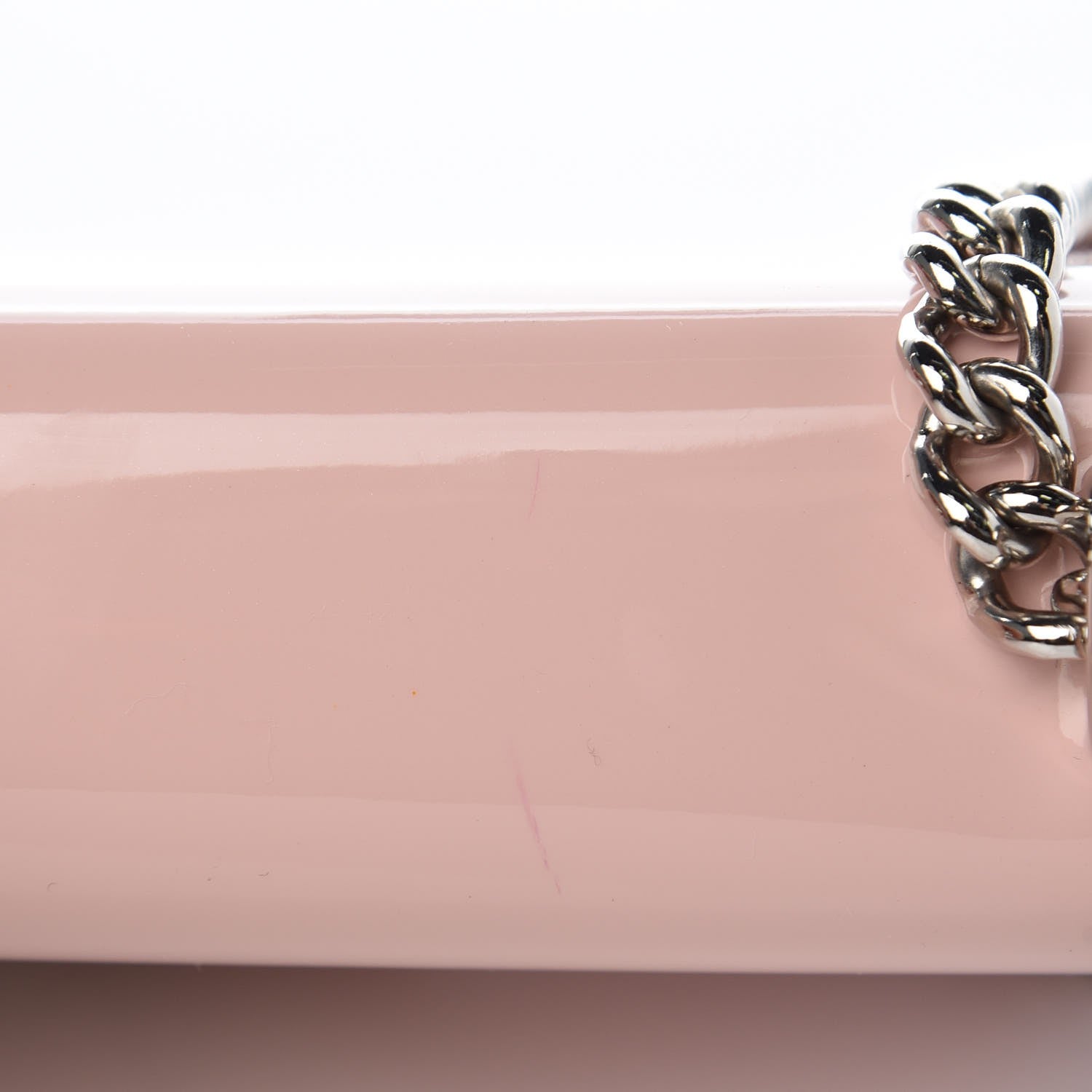 Louis Vuitton Patent Chain Louise MM Rose Ballerine 9 of 9