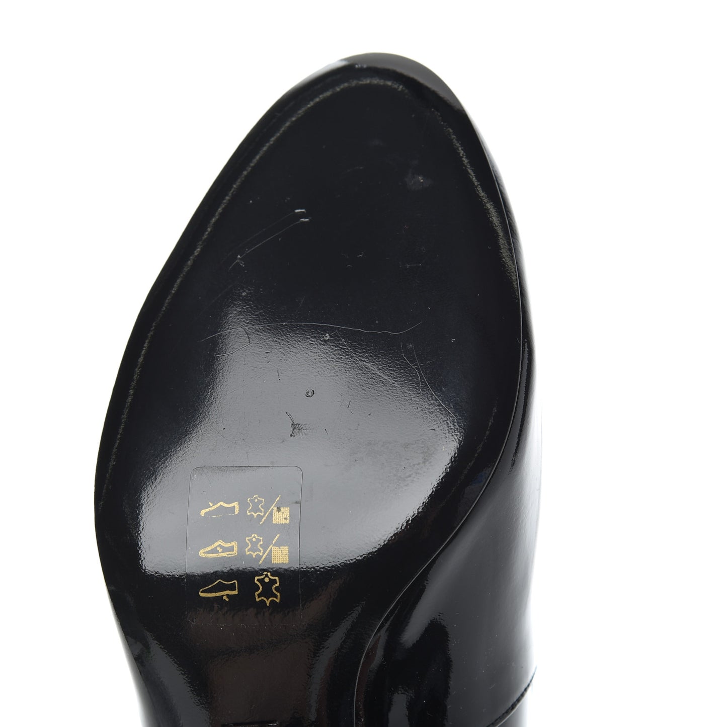 Patent Silhouette Ankle Boots 39 Black