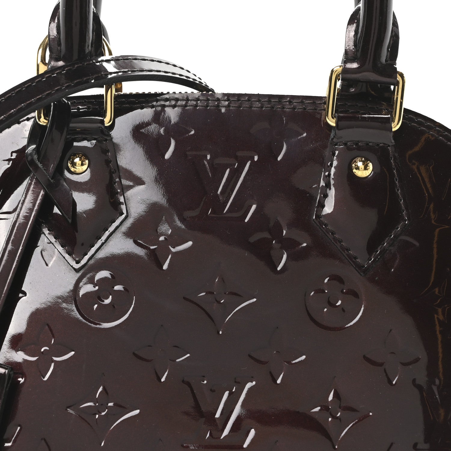 Louis Vuitton Vernis Alma BB Amarante 7 of 9