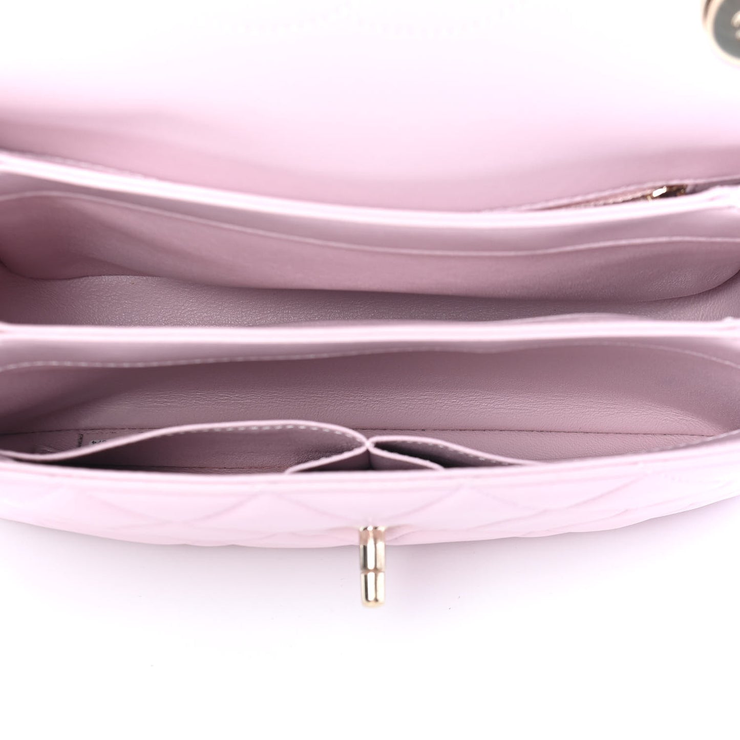 Lambskin Quilted Small Trendy CC Flap Dual Handle Bag Light Pink