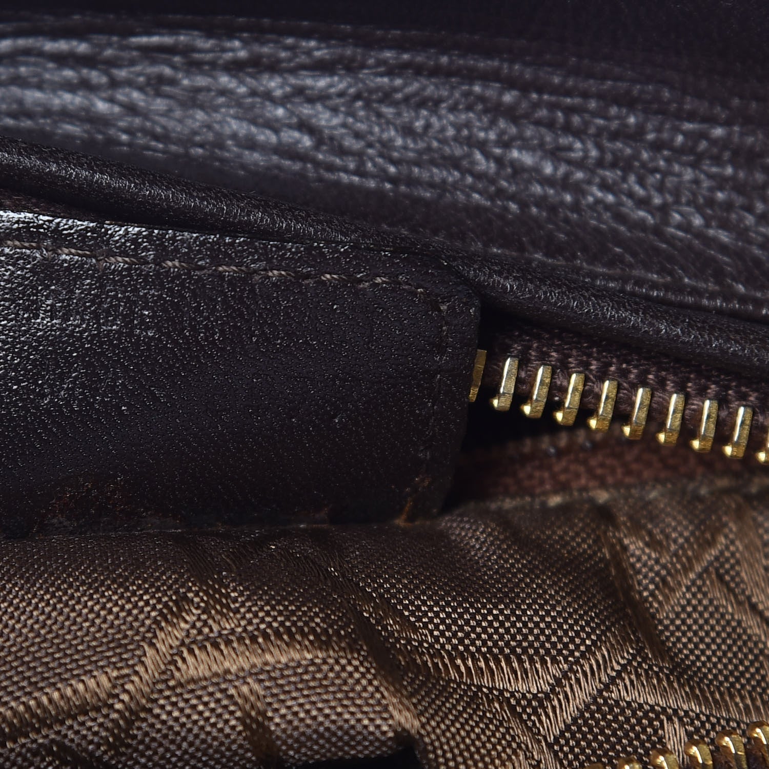 Christian Dior Lambskin Cannage Medium Lady Dior Dark Brown 9 of 18