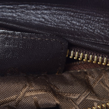 Christian Dior Lambskin Cannage Medium Lady Dior Dark Brown 9 of 18