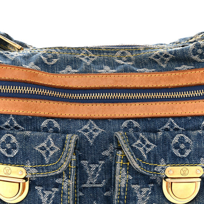Louis Vuitton Monogram Denim Baggy PM Blue 7 of 12