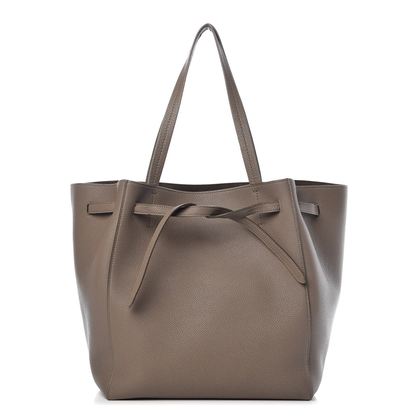 Soft Grained Calfskin Small Belt Cabas Phantom Taupe