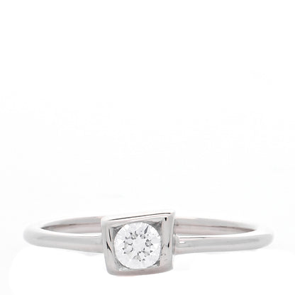 Tiffany 18K White Gold Diamond .17ct Frank Gehry Torque Ring 53 6.25 1 of 5