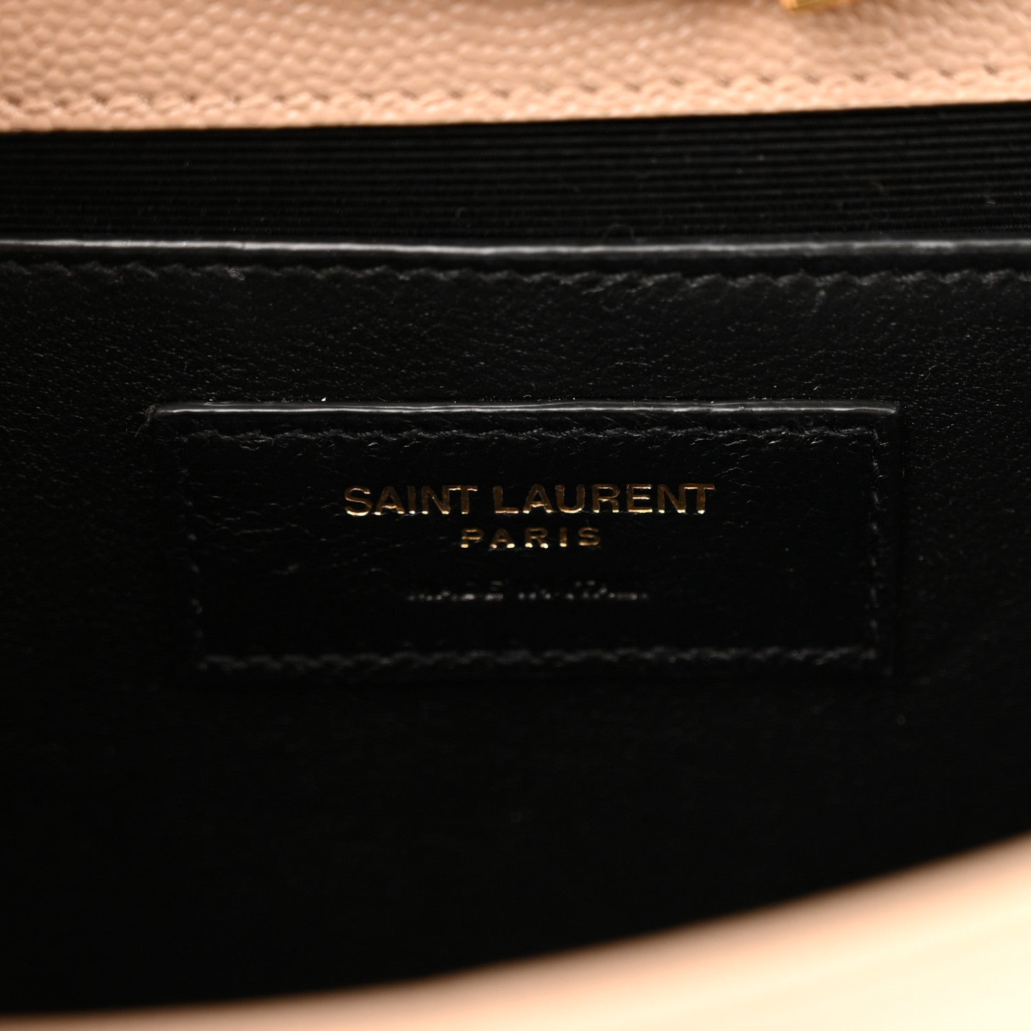 Saint Laurent Grain De Poudre Small Monogram Kate Satchel Dark Beige 6 of 11