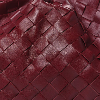 Bottega Veneta Nappa Maxi Intrecciato The Pouch Oversized Clutch Bordeaux 8 of 10