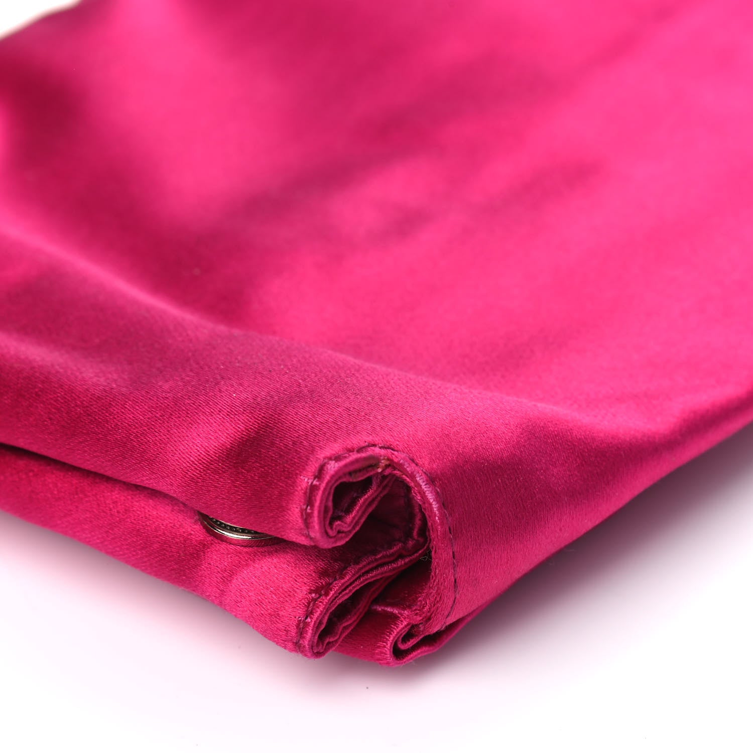 Prada Satin Rasso Bow Pochette Clutch Fuxia 10 of 10