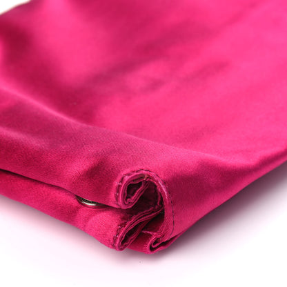 Prada Satin Rasso Bow Pochette Clutch Fuxia 10 of 10