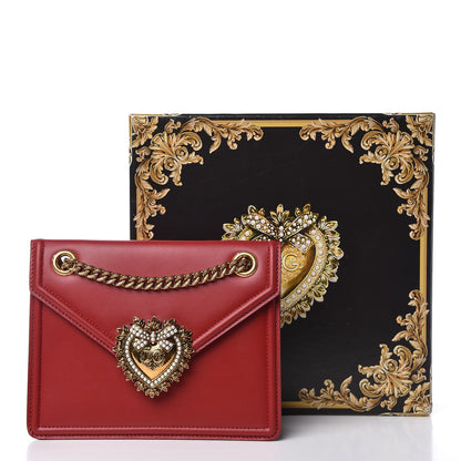 Dolce & Gabbana Smooth Calfskin Medium Devotion Crossbody Bag Poppy Red 11 of 11
