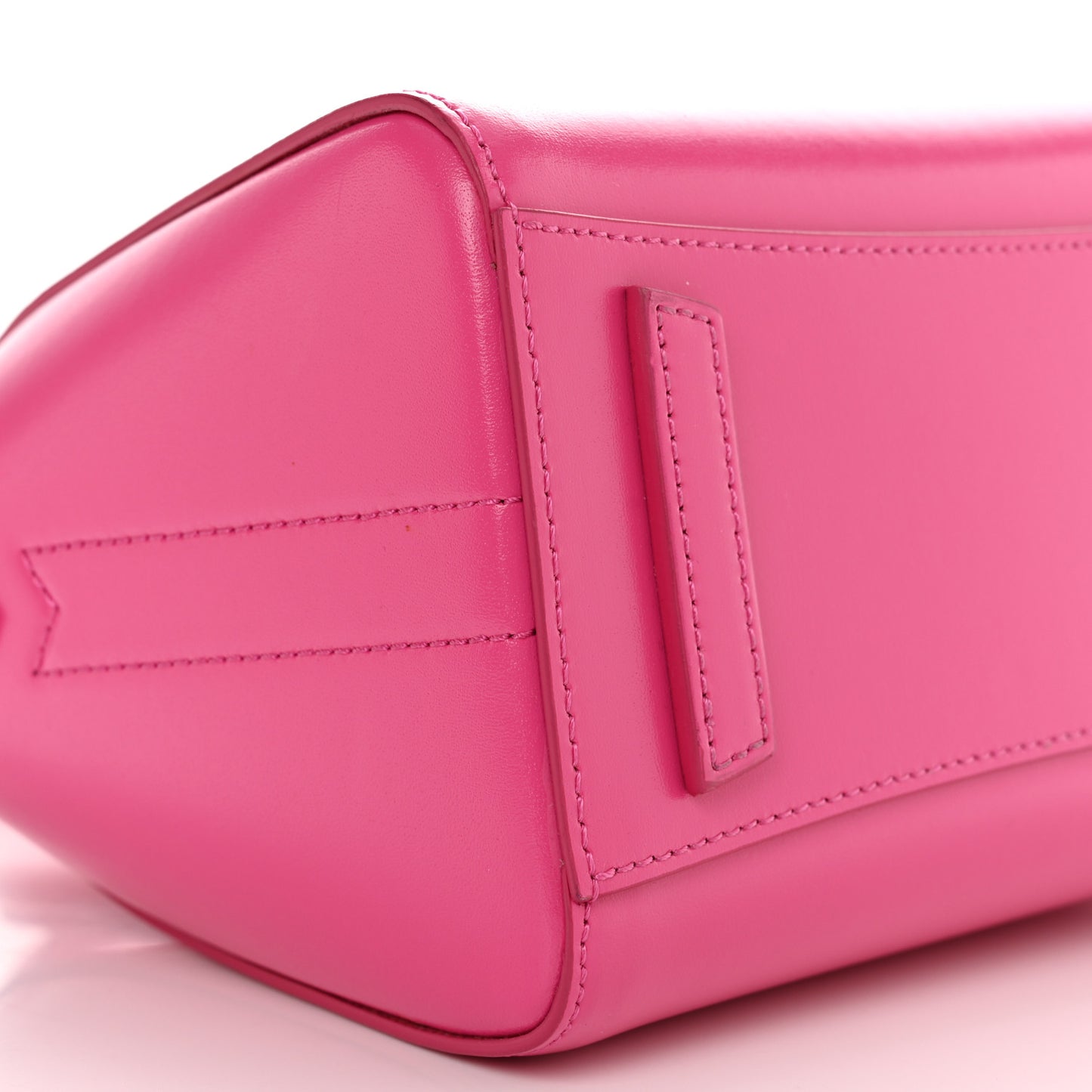 Shiny Lord Calfskin Mini Antigona Neon Pink