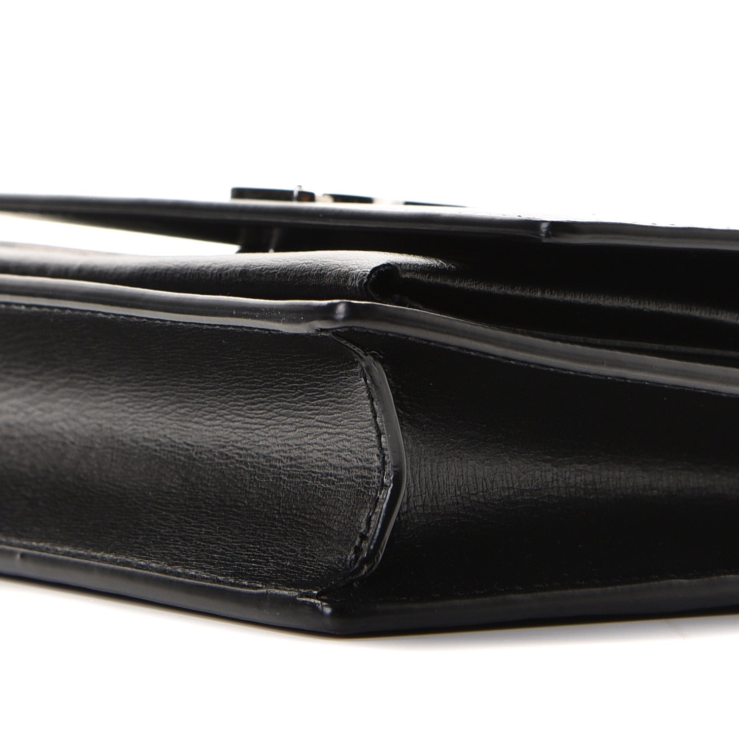 Saint Laurent Calfskin Monogram Sunset Chain Wallet Black 7 of 8