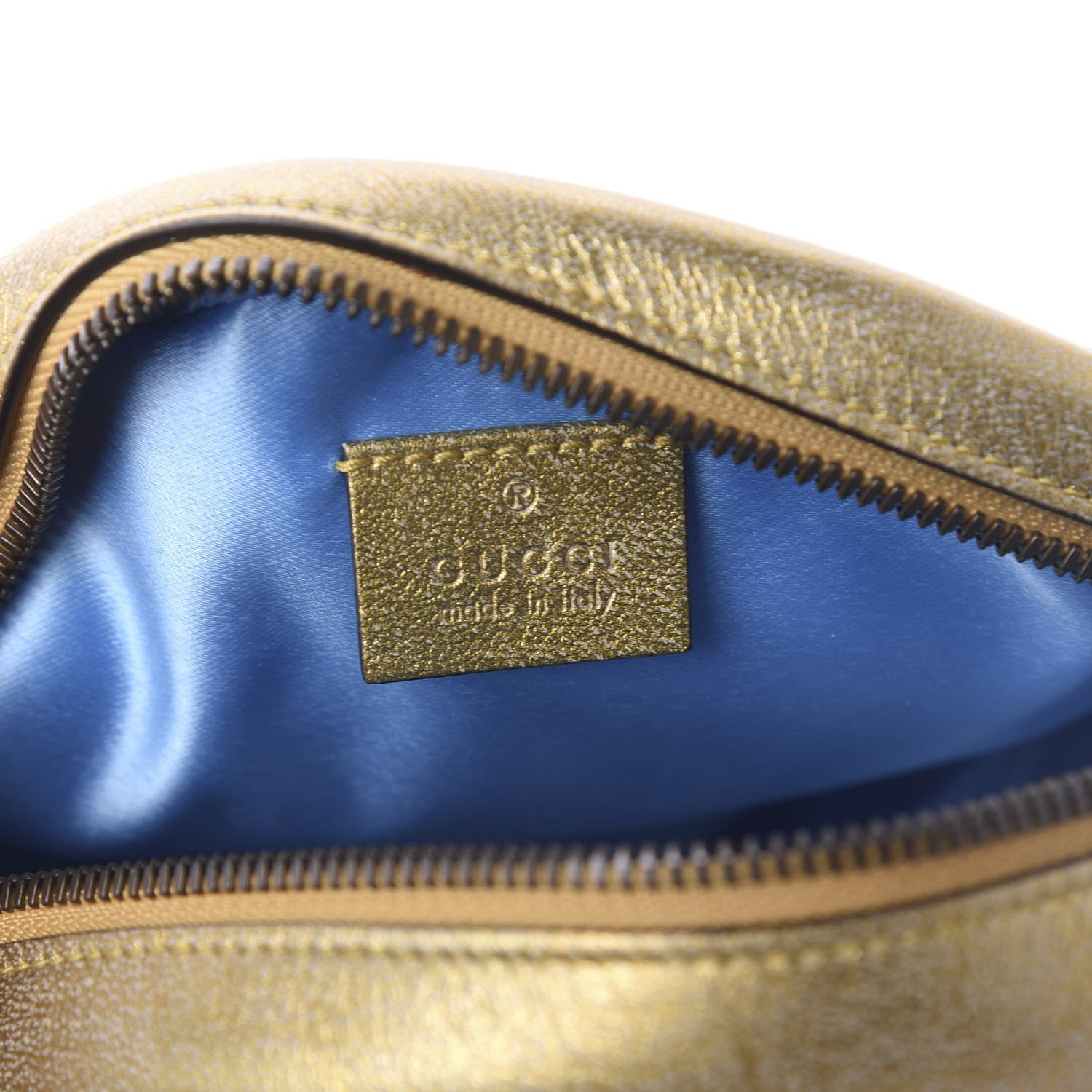 Gucci Metallic Calfskin Matelasse Mini GG Marmont Round Shoulder Bag Gold Pink 8 of 11