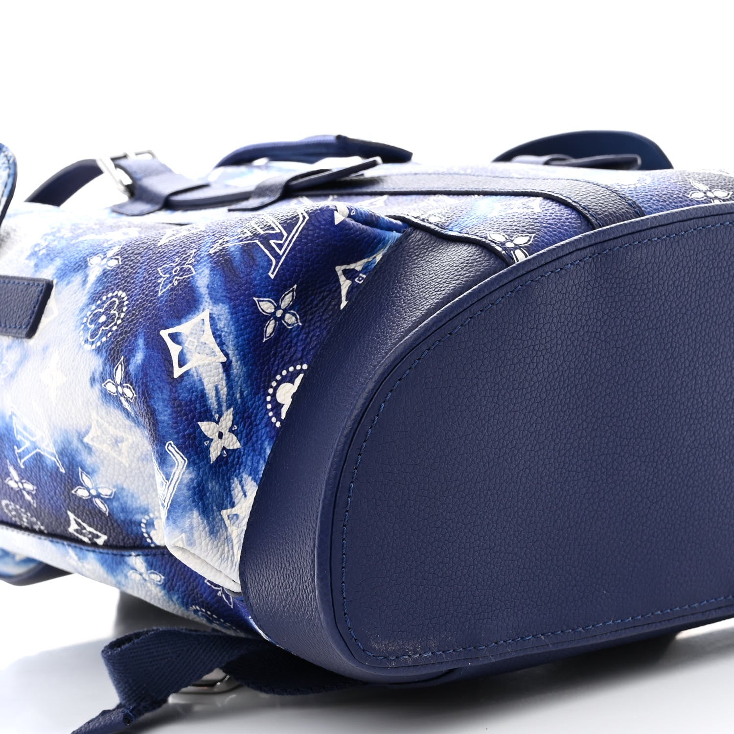 Louis Vuitton Cowhide Monogram Bandana Christopher MM Backpack Blue 8 of 11