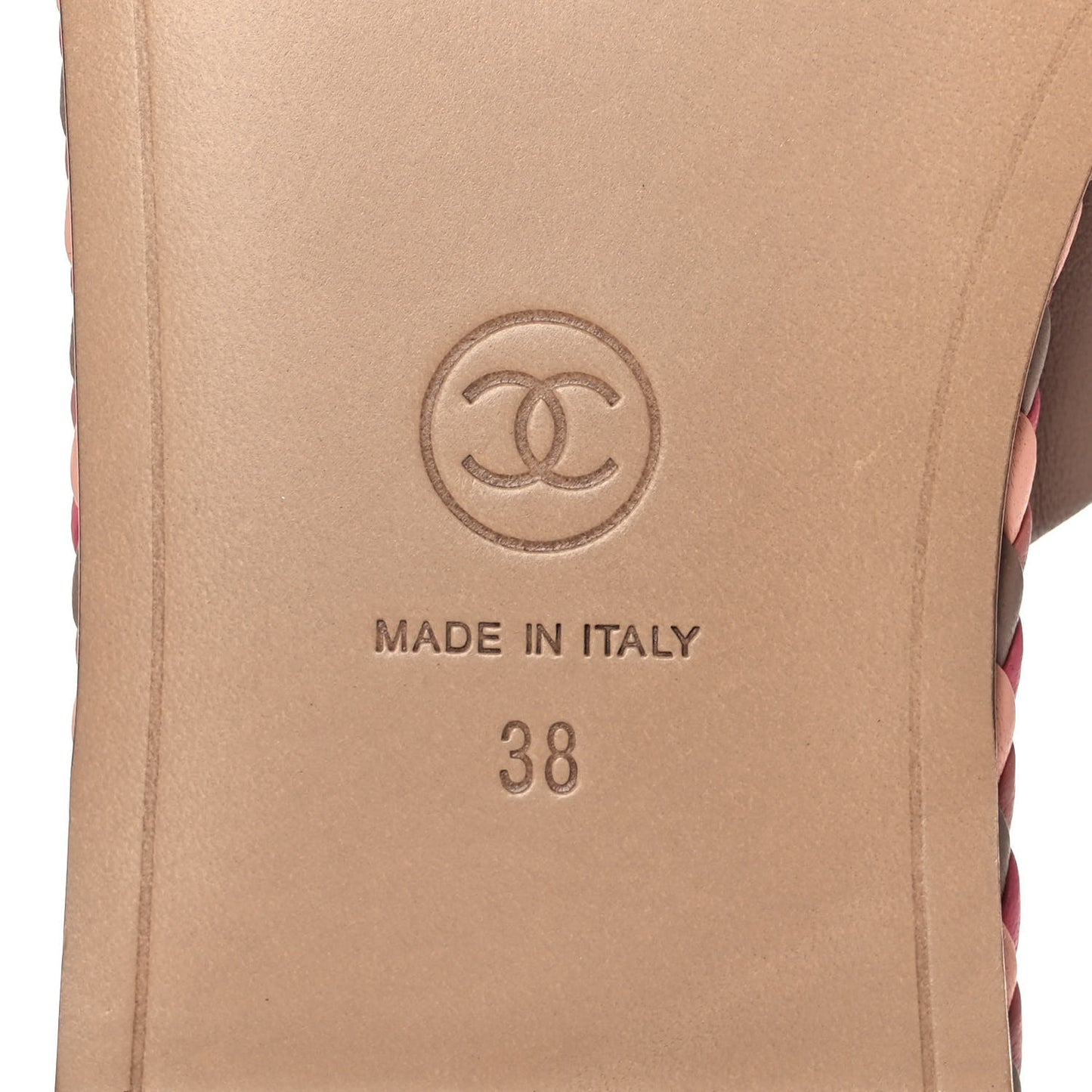 Lambskin Mule Sandals 38 Light Brown