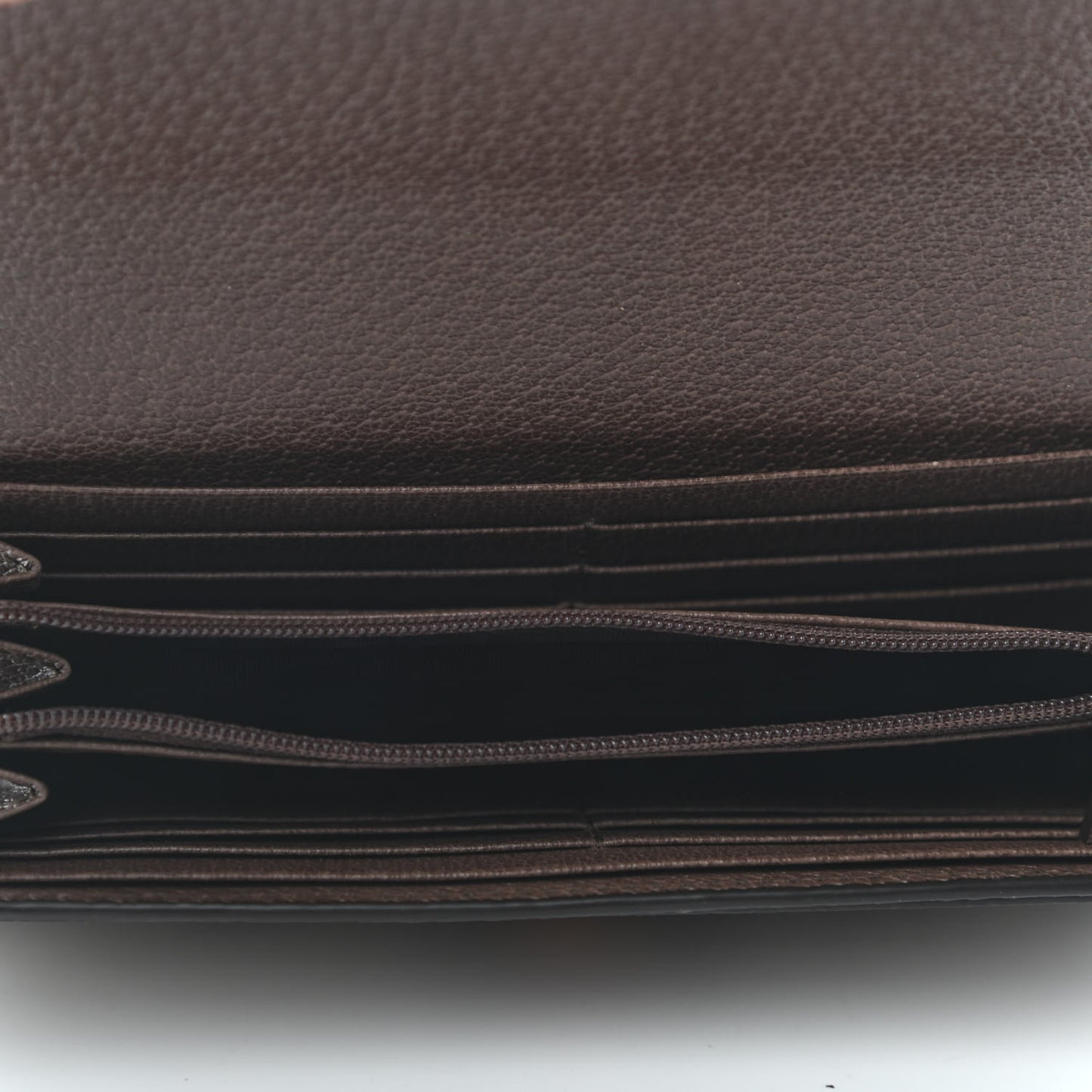 GG Supreme Monogram Web Ophidia Continental Wallet Brown