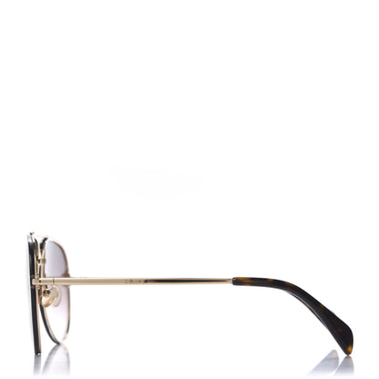 Celine Mirror Aviator Sunglasses CL 41392/S Gold Grey 2 of 7